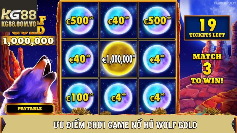 Wolf Gold - Trải Nghiệm Thế giới Game Slot Đẳng Cấp Tại KG88 4 Ưu điểm giúp slot game tại KG88 thu hút hội viên